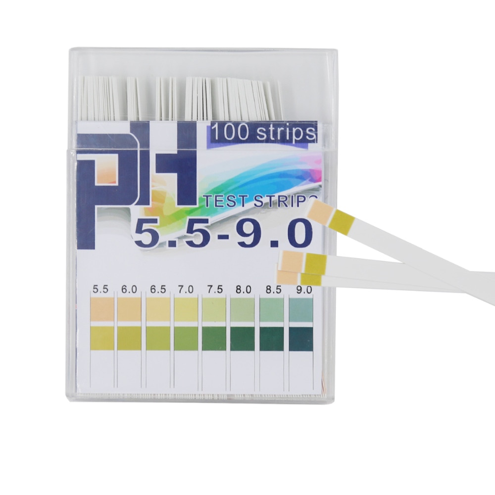 100 스트립 Ph 테스트 용지 고정밀 PH 용지 범위 5.5-9.0 PH 테스트 스트립 표시기 종이 테스터 20% 할인